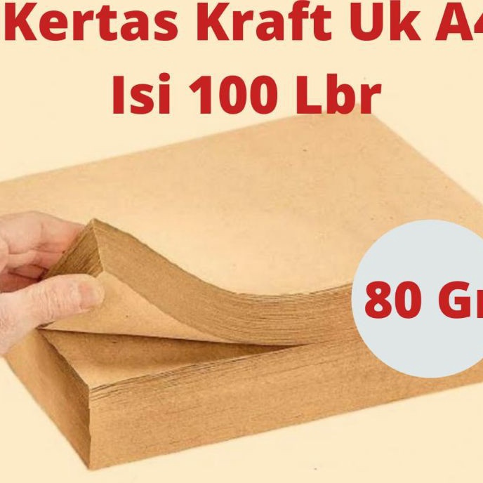 

KF7 1 Lembar Kertas Kraft A4 8 Gram 8gram 8gr Kertas Samson Kraft Paper A4 Kertas Cokelat Kraft