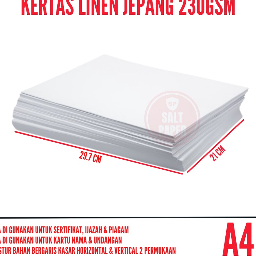 

KF7 Kertas Linen A4 23 gsm isi 1 lembar Kertas Sertifikat A4 Kertas Piagam Sertifikat A4 Kertas Sertifikat Linen A4 Kertas Kartu Nama