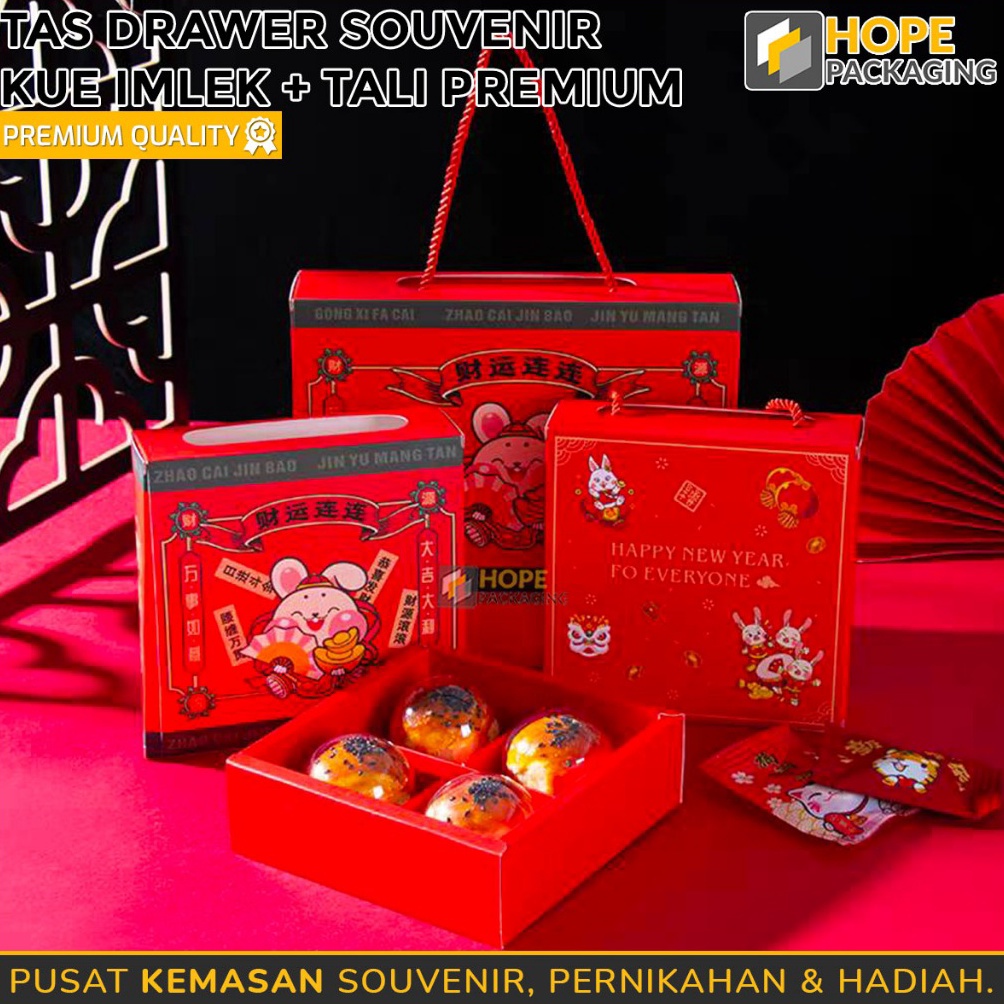 

EKSKLUSIF Tas Drawer Souvenir Imlek Tali Kotak Kue Imlek Sekat 4 6 Dus Kue Kotak Kue Nastar Kotak Imlek Box Kue Keranjang Hampers Imlek Box Egg Tart