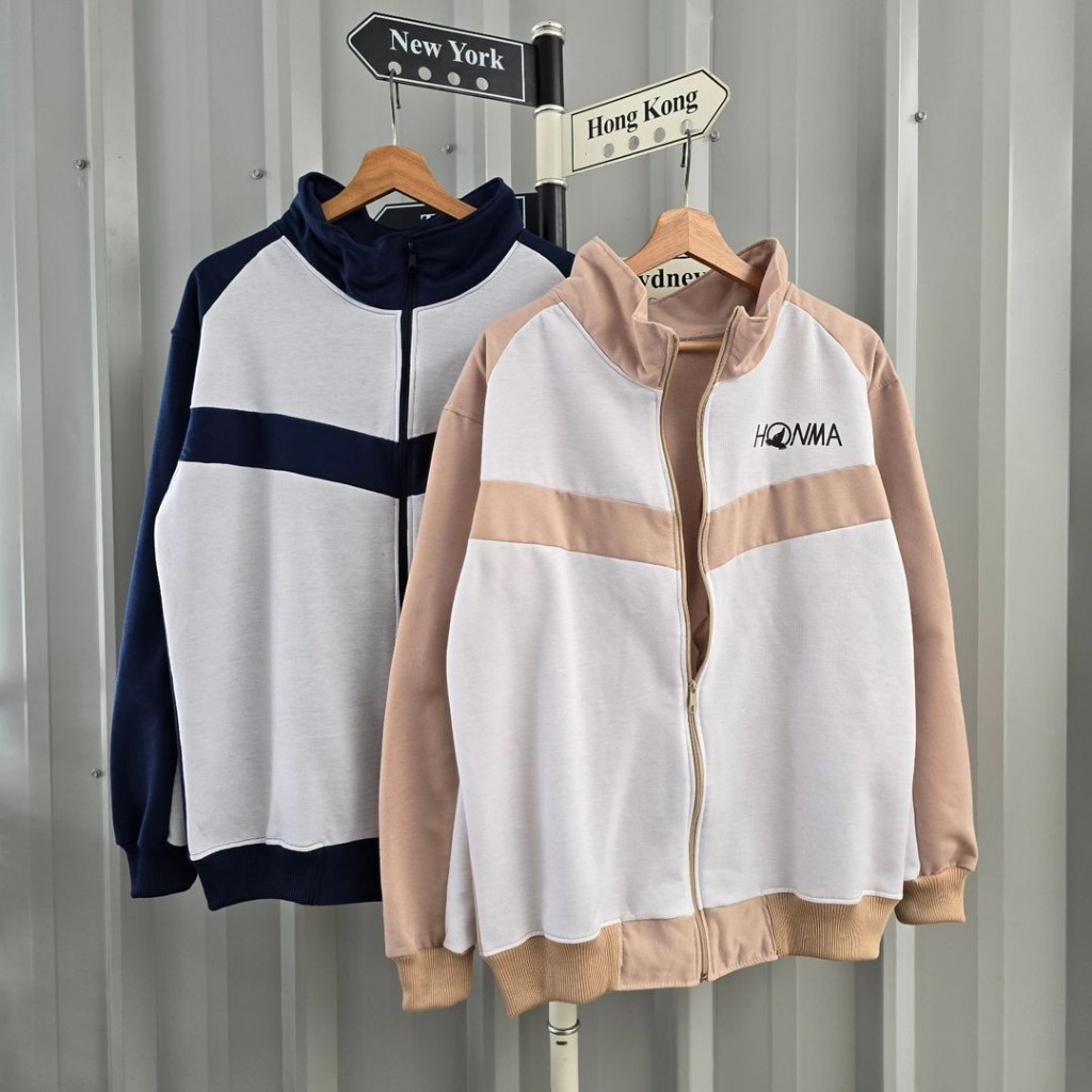 ( isi 2 pcs) Baju couple pasangan terbaru HONMA ZIPPER / sweater couple pasangan / hoodie couple pas