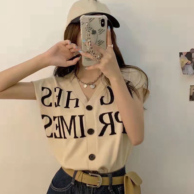 KODE P2E Vest Rompi Wanita Vneck Tanpa Lengan Full Kancing Aktif  Import Outer Premium vest Rajut Te