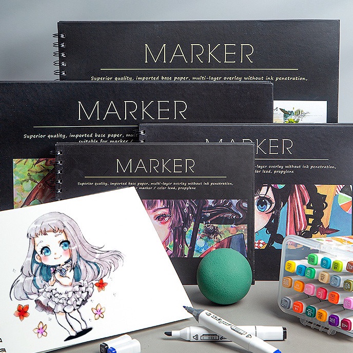 

Unggul Marker Pad 5 Sheets 13gsm Professional No Penetration Paper Sketchbook