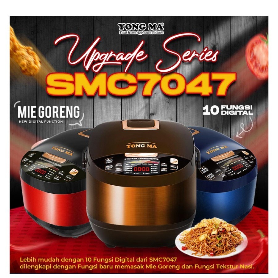 YONG MA Digital Rice Cooker 2 L YMC 704 / SMC 7047 / SMC7047 / SMC-7047 100% ORI BATAM