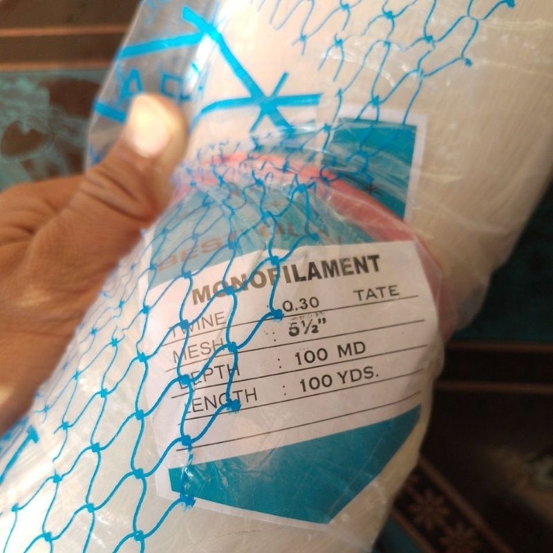 JARING IKAN ARIDA 5½ INCH 0.30 100MD/100YDS TATE JARING ARIDA MATA REBAH/MATA MALANG