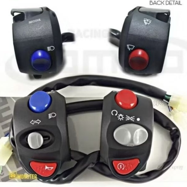 SAKLAR HOLDER 1SET KIRI & KANAN SCOOPY FINO BEAT VARIO BEAT STREET X RIDE DLL