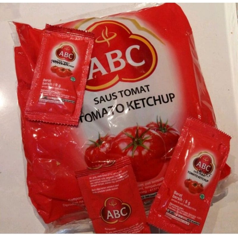 (22PCS) SAUS SAMBAL TOMAT ABC 8gr SAOS TOMAT SAUS SACHET PRAKTIS BUMBU MASAK BUMBU PELENGKAP BUMBU D