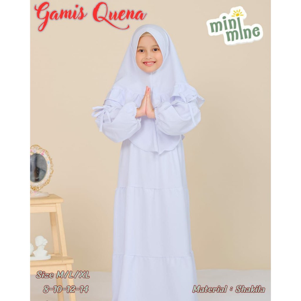 MINIMINE - Gamis Putih Queena