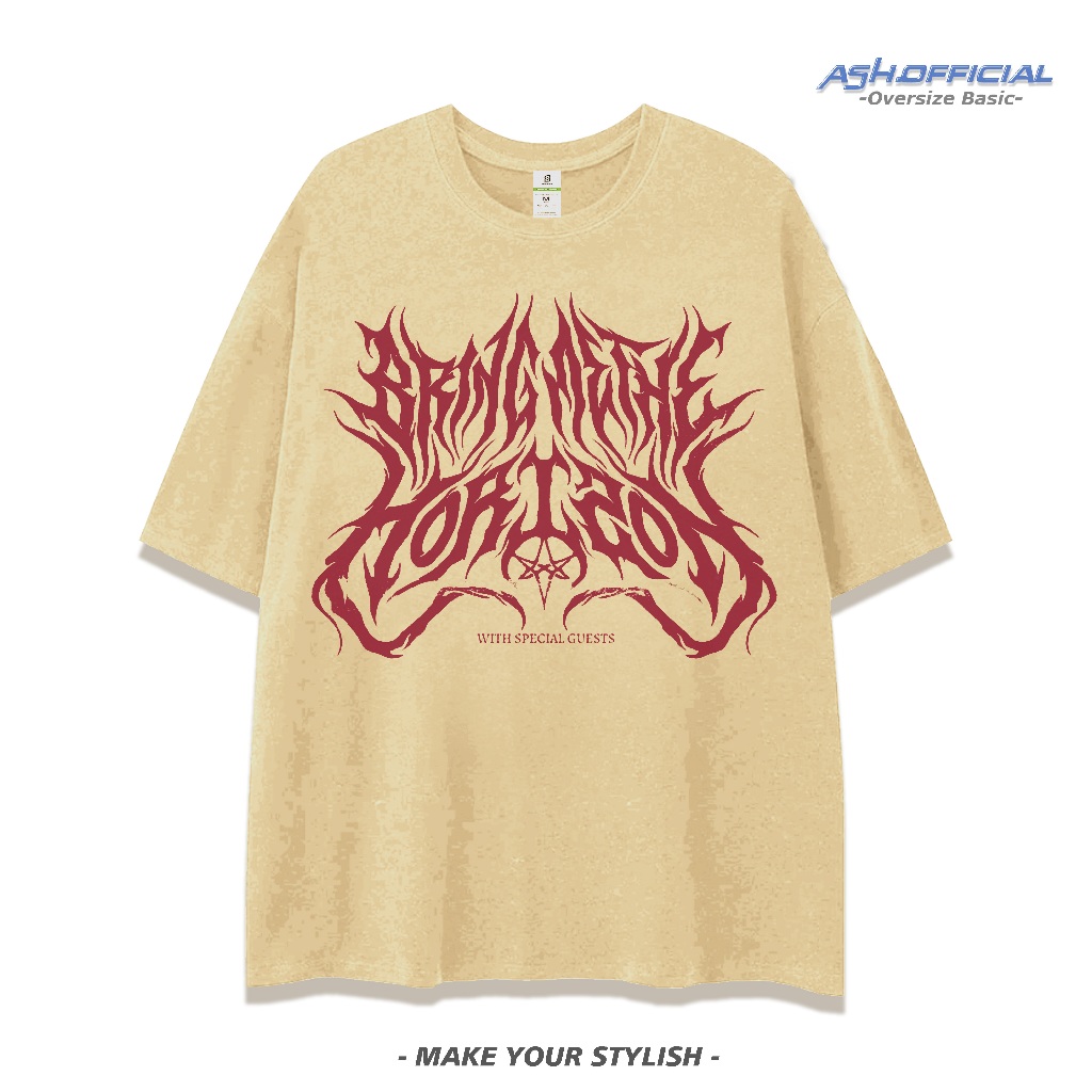 Kaos Bring Me The Horizon Tour Oversize Vintage tee bmth