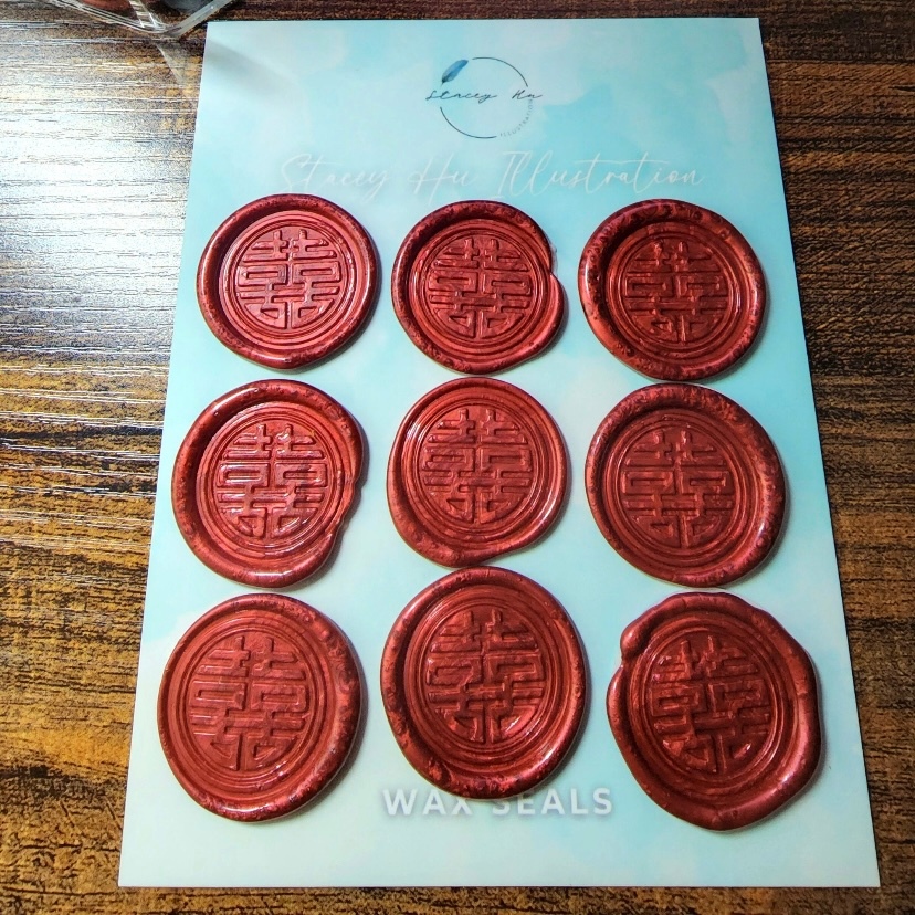 

Shuang Xi 1 - 1 Pcs Wax Seal Sticker Undangan WAXSEALCOIN Vintage / Tanpa Minimum / 1 Pcs/ Termasuk Double tape / Lilin Wax Seal Vintage (promocoin)