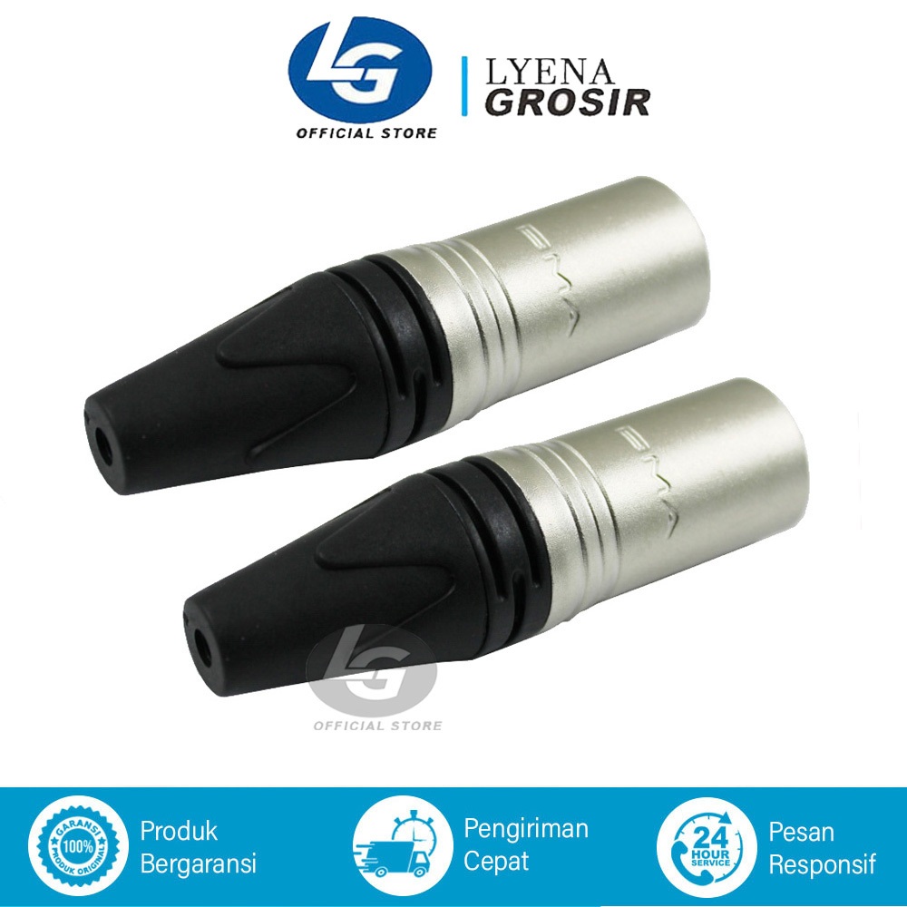 Jack Canon XLR MALE BMA AC3MM ORIGINAL / Jak Connector Cowok