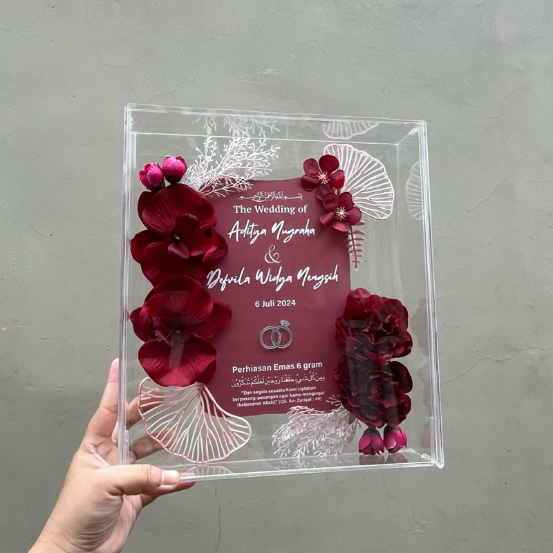 lyigyophile MAHAR FULL AKRILIK CUSTOM MAHAR PERNIKAHAN MAHAR CUSTOM AKRILIK MAHAR CUSTOM