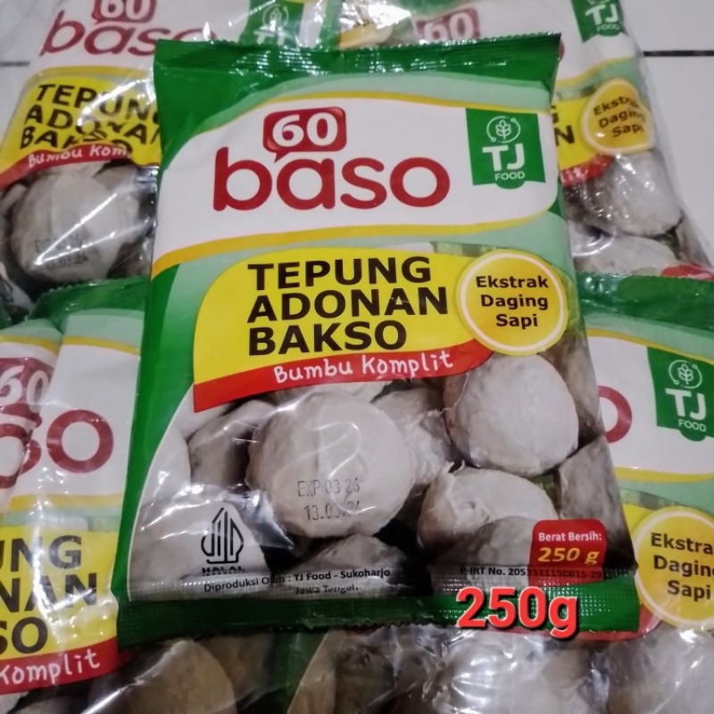 

( 5 pcs ) Tepung adonan baso Go baso (5 × 250g )