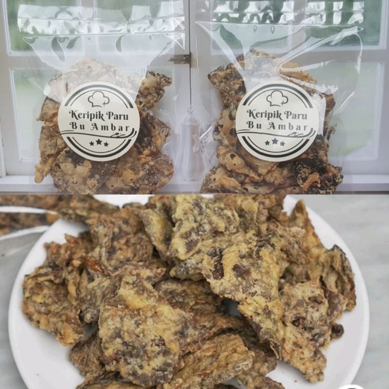 

Kripik Paru SAPI Asli Gurih Renyah Homemade -+100gram Halal