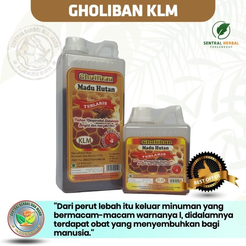 

Gholiban Madu Hutan Kalimantan KLM Isi 1 Kilogram