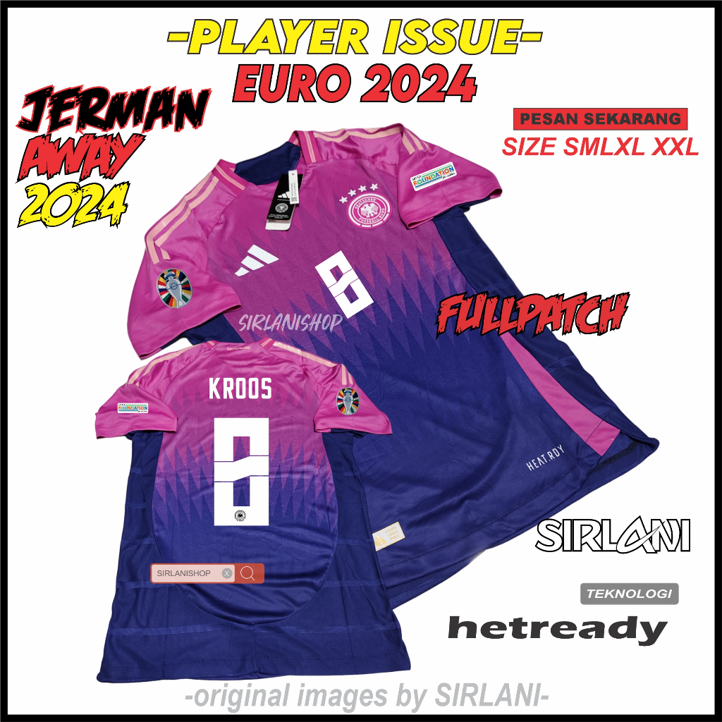 PLAYER ISSUE JERMAN AWAY EURO 2024 JERSEY BOLA TERBARU JERMAN AWAY PI