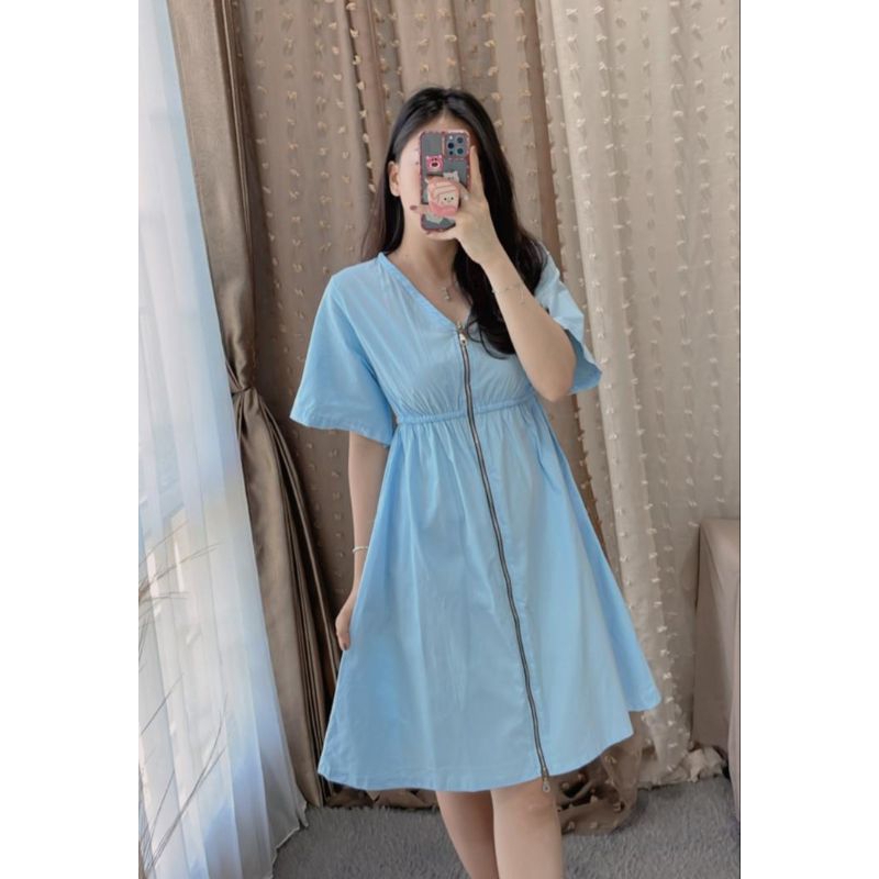 Sandria Dress || Dress Wanita || Dress Casual || Dress Katun || Vaeesan