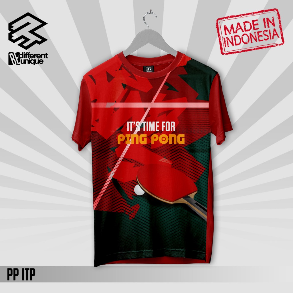 KAOS PRIA KAOS PRINT DISTRO 3R TENNIS MEJA PINGPONG ITP