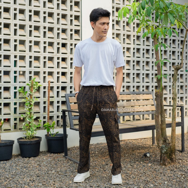 Celana Panjang Batik | Celana Batik Boim | Celana Batik Model Cargo | Celana Panjang Pria Batik | Ce