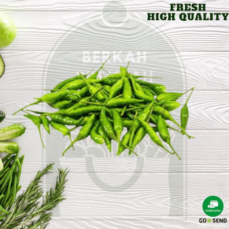 

Cabe rawit hijau super pilihan (1000gr)