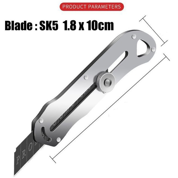 

cutter knife stainless steel multi purpose snap off blade heavy duty prokstools,mata pisau logam baja SUS metal praktis pemotong kertas serbaguna lebih bagus kenko joyco