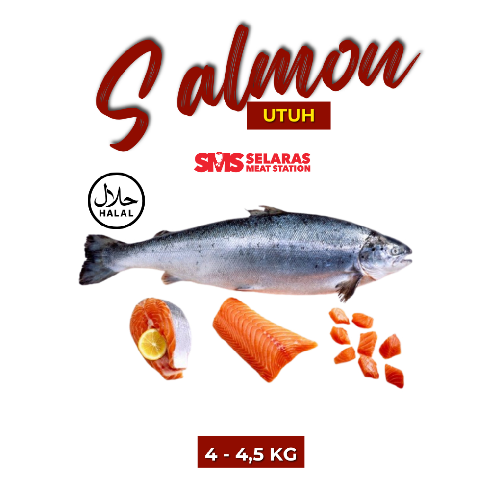 

Salmon Utuh / Whole Salmon Frozen 1 ekor Tangerang