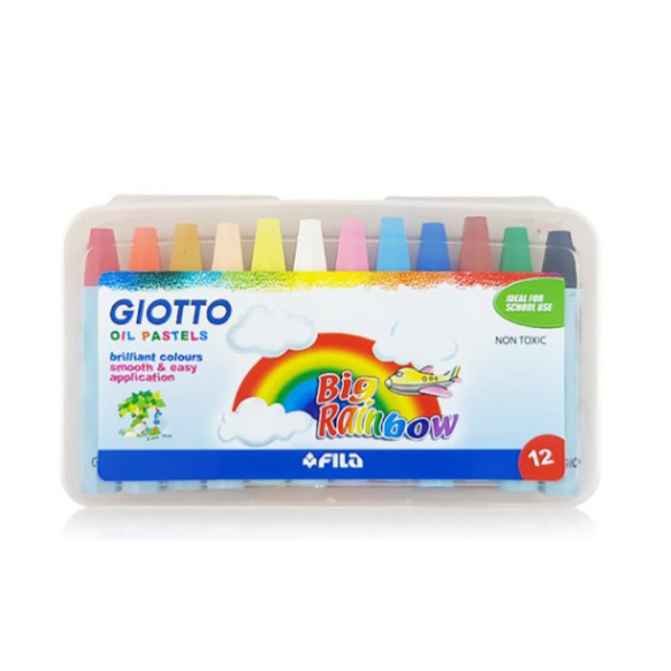 

Crayon Oil Pastel Giotto Big Rainbow 295100 Non Toxic Harga 1 Set 12 Warna