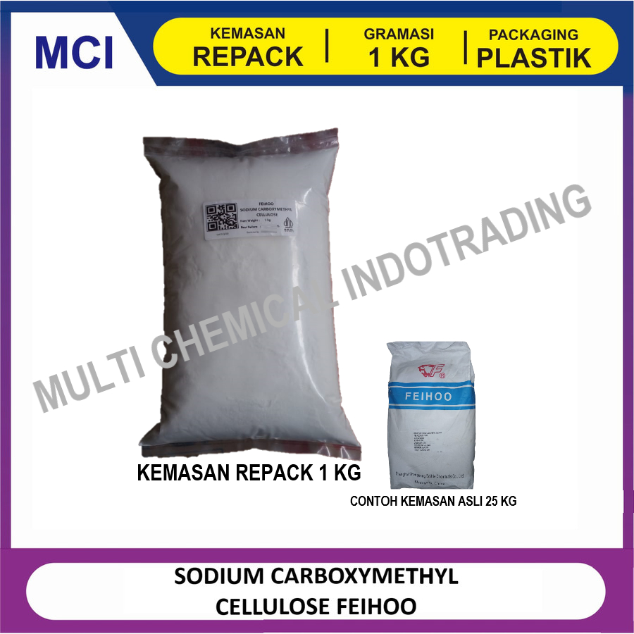 

SODIUM CARBOXYMETHYL CELLULOSE FEIHOO - REPACK 1 KG / CMC FEIHOO