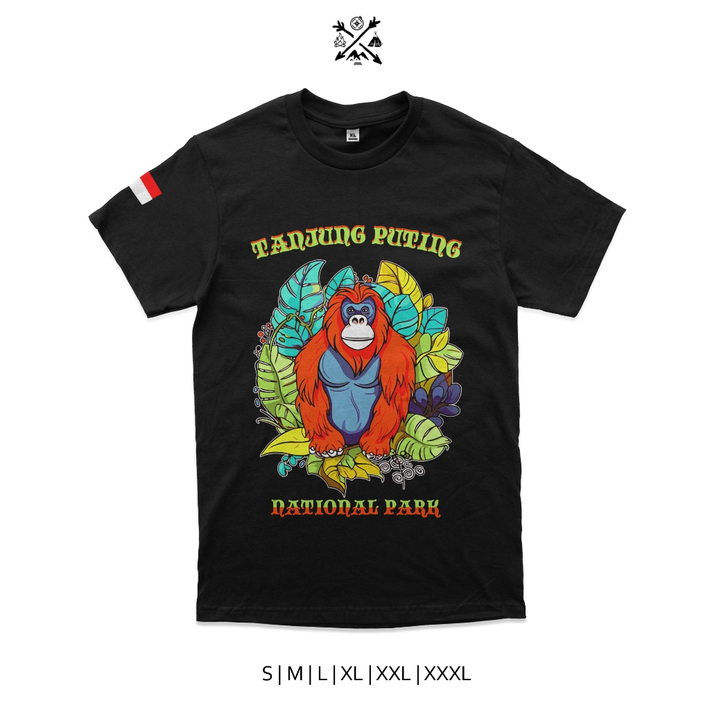 kaos tanjung puting national park kaos orang utan combed 24s
