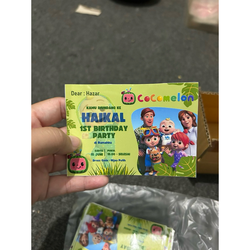 Undangan ULTAH STIKER free Desain