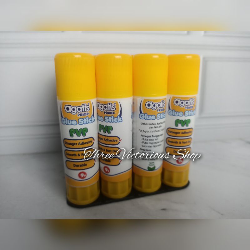 

Original Agatis prime Glue stick pvp 9gram lem kertas kuning