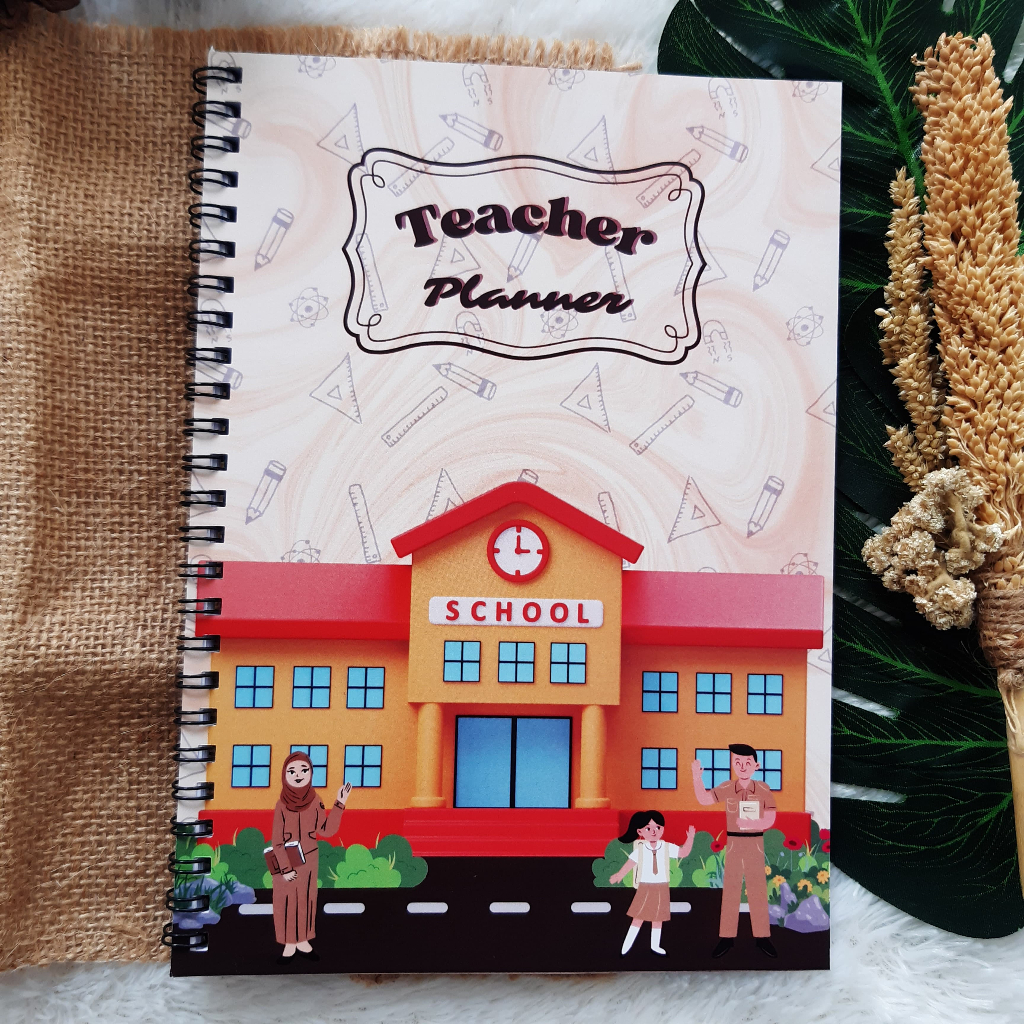 

BUKU TEACHER PLANNER JILID SPIRAL UK 21,5X15,5CM ISI 100 HAL NON-CUSTOM