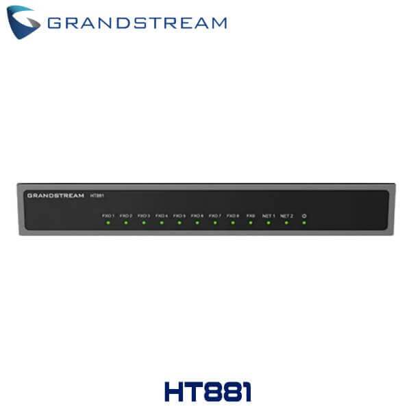 Grandstream HT881 - 8FXO Analog VoIP Gateway (8FXO, 1FXS)