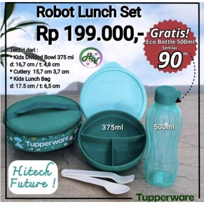 

PROMO Tuperware Kids Lunch Set Unicorn lunch Robot Lunch Bekal Tiwi N Friend Cek Varian