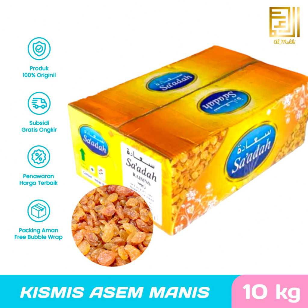 

Kismis Arab Asem Manis Jumbo 10kg I Golden Raisin Jumbo Original