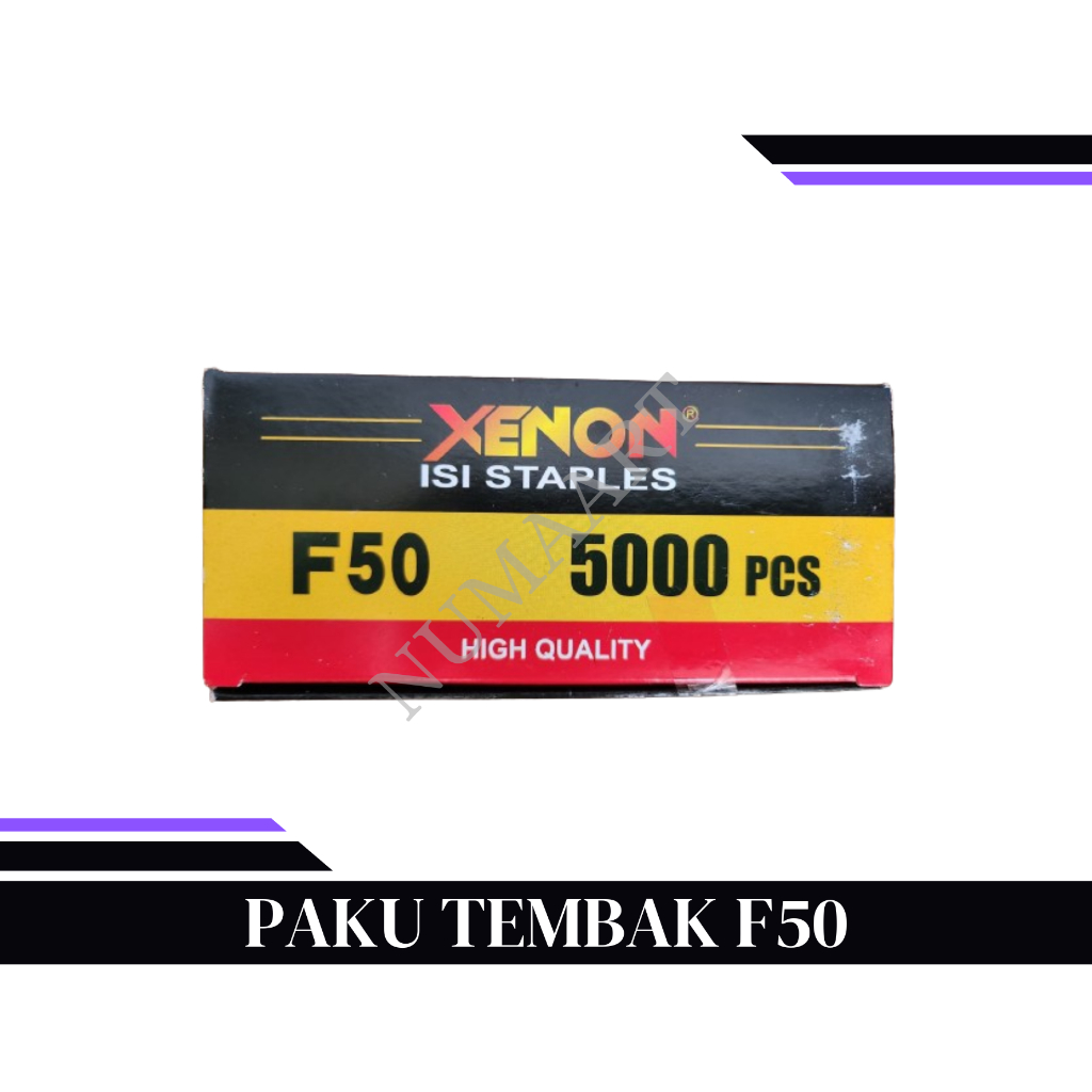 

XENON ISI STAPLES MESIN PAKU TEMBAK F50 REFILL AIR NAILER STAPLES