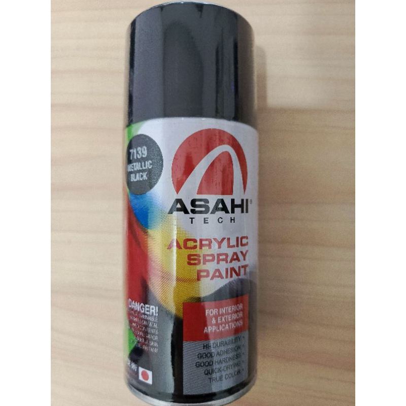 CAT SEMPROT ASAHI HITAM METALIC/ HITAM METALIC/ PILOX ASAHI