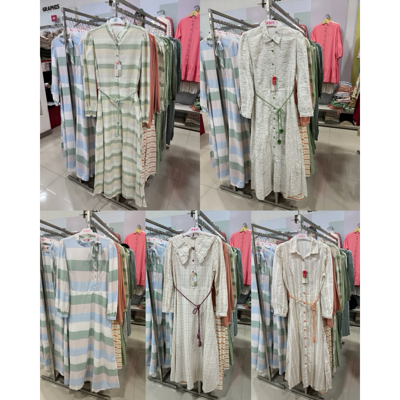 EXIT - SALE Dress Gamis Wanita (S-XXL)