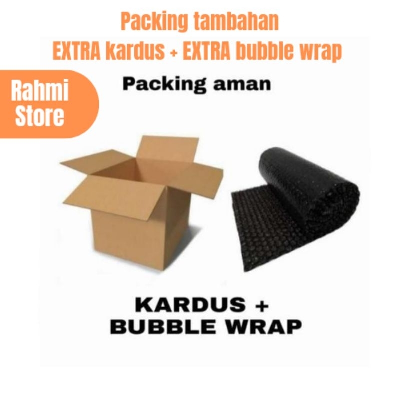 

Extra bubble warp & Extra kardus | Paking tambahan produk dan aman | Aceh