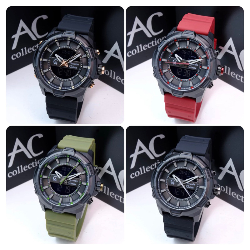 JAM TANGAN PRIA ALEXANDRE CHRISTIE AC 9375 MH / AC9375 / 9375 ORIGINAL DUAL TIME GARANSI RESMI 1 TAH