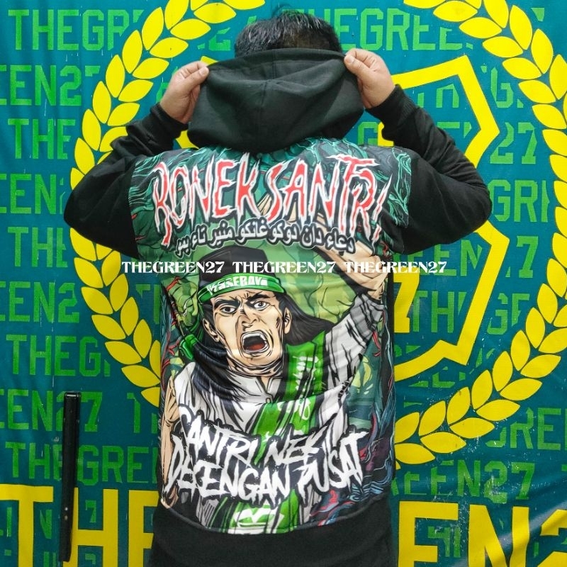 JAKET HOODIE BONEK SANTRI / PERSEBAYA