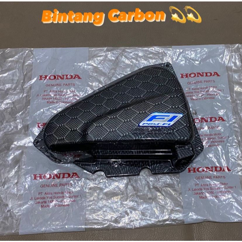 Promo Box filter BEAT FI - VARIO FI - SCOOPY FI STARTER KASAR 2013 - 2015 Tutup Filter Carbon hexago