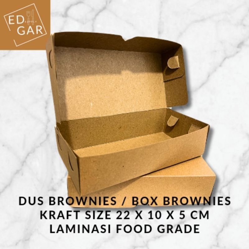 dus brownies / box brownies / kotak brownies / kemasan brownies / wadah brownies laminasi food grade