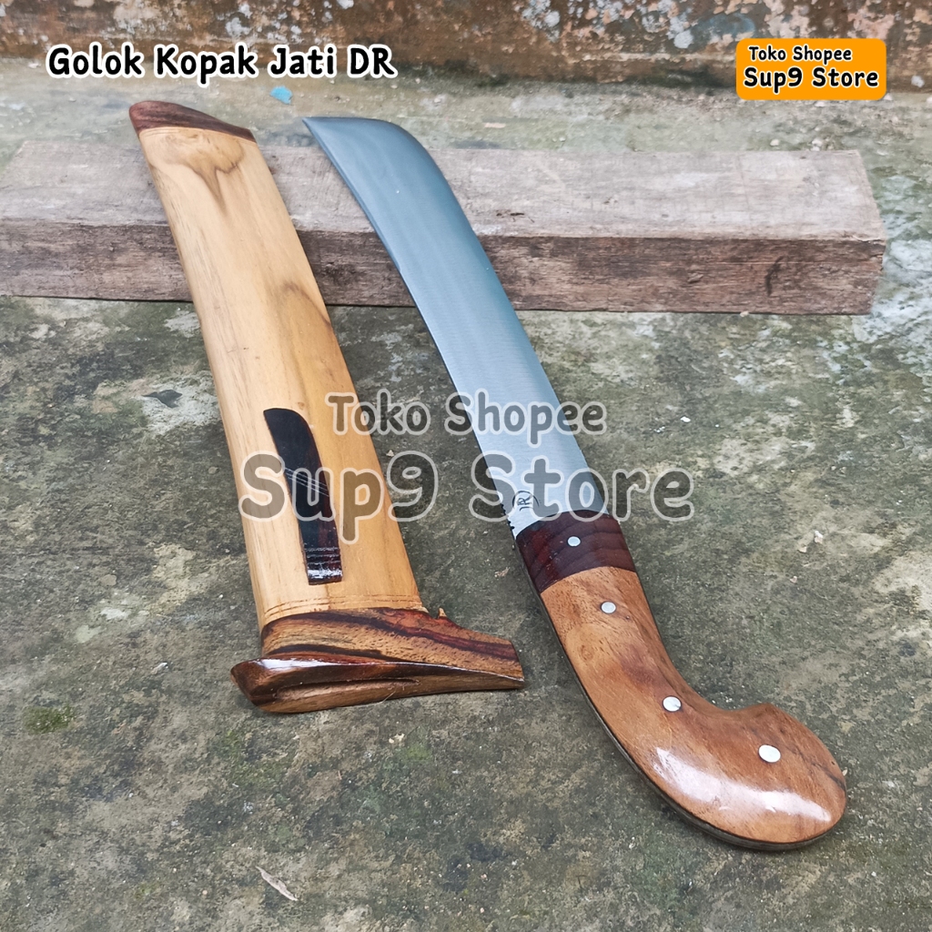 Golok CIBATU ASLI Pemotong bambu dan kayu Golok kopak rawing kerja kebun bahan baja per