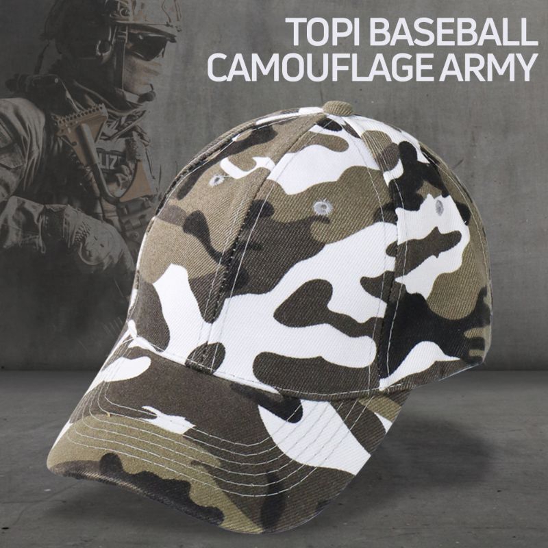 EVRFELAN Topi Baseball Cap Model Us Army Amerika Camouflage -