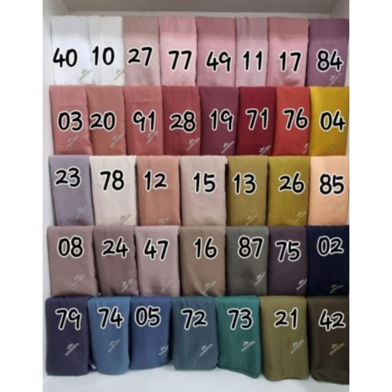 Mandjha Polos Ivan Gunawan Fashion Scarf Polos Original Pink Dusty Kode, Ready Banyak Warna Lainnya 