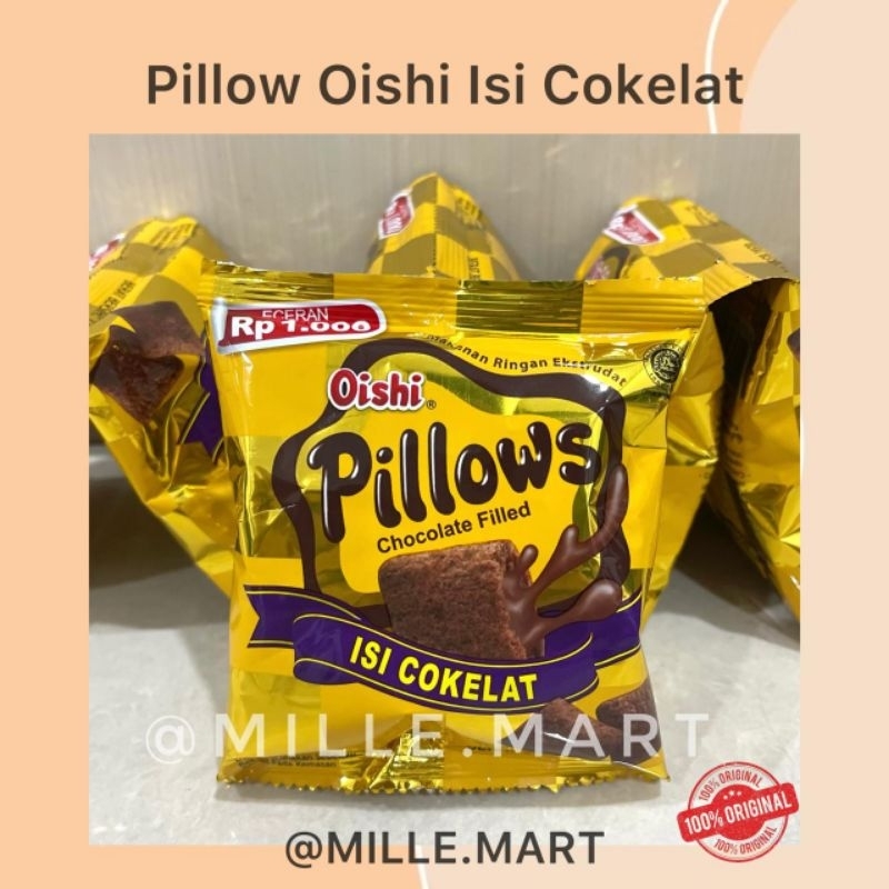 

[Per pcs] SNACK PILLOW OISHI ISI COKELAT 12GR