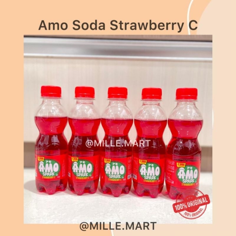 

[Per pcs] AMO COLA SPARK PINK LAVA STRAWBERRY C VITAMIN C 200ML