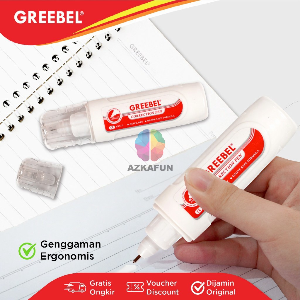 

Tipex Putih Greebel - Correction pen GBC - Tipe-X Greebel putih