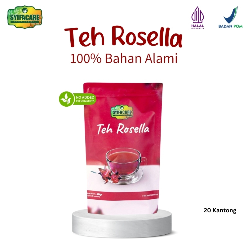 

Teh Celup 100% Bahan Alami | Teh Rosella Syifacare | Teh Kanker | Imunitas