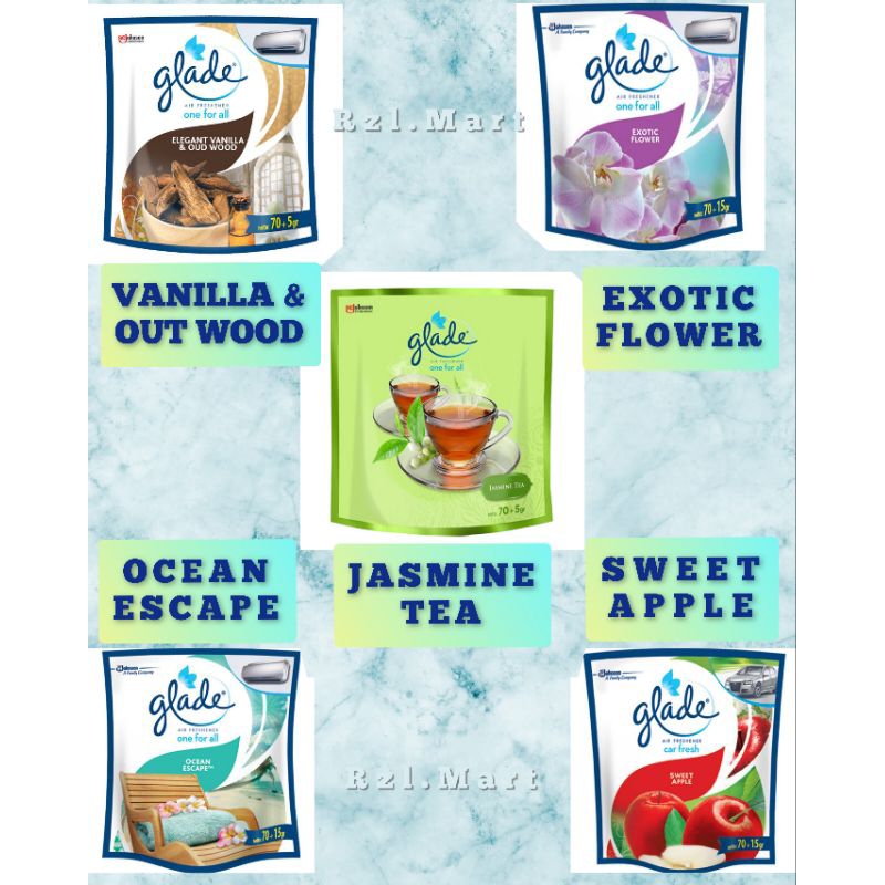 glade pengharum ruangan/mobil gantung 70g